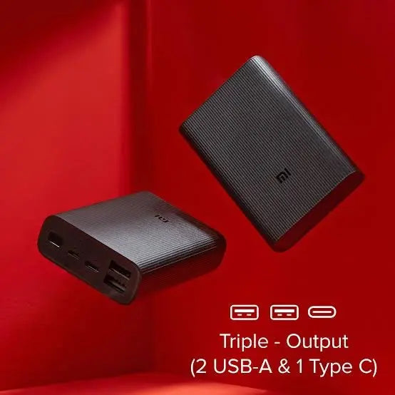 Mi 3 10,000 mAh Mini Ultra Compact Fast Charging Powerbank – Black Store