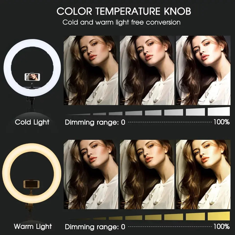 26 CM Professional LED Ring Light With 7 FT Tripod Stand Store