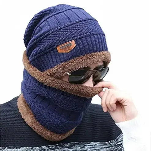CORAL FLEECE SCARF HATS WINTER BEANIES SOFT FOR MEN Store