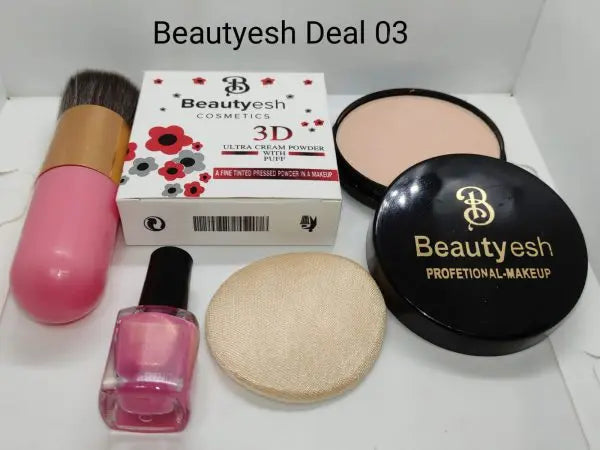 Beautyesh Deal Of 3, Face Powder, Mystery Nail Polish, And Chubby Brush Store