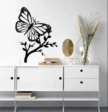 Butterfly With Tree Wooden Wall Decoration. Store