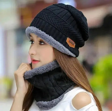 Coral Fleece Scarf Hats Winter Beanies Soft For Women Store