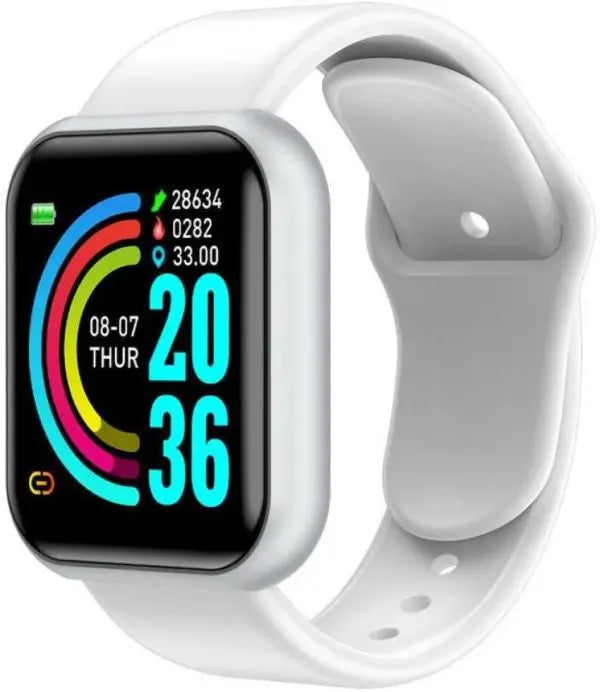 D20 Bluetooth Smart Bracelet Watch Men Women  (white) Store