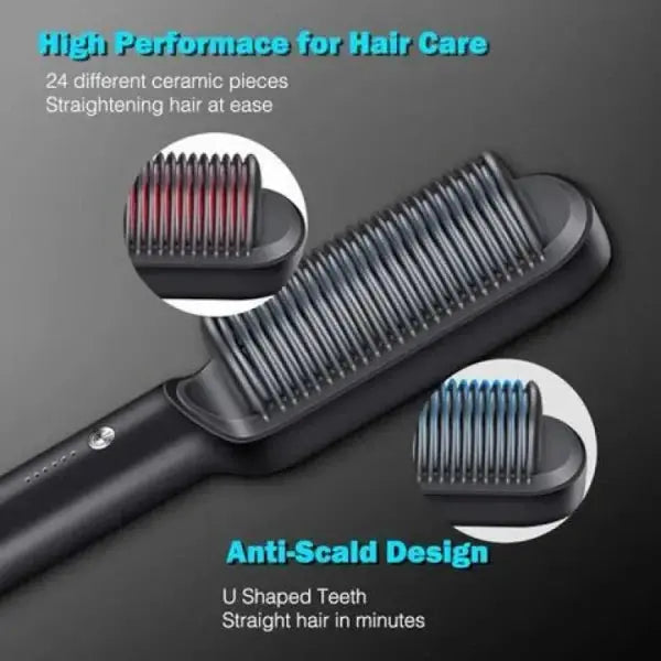 Hair Straightener Iron Brush Straight Hair Comb Store