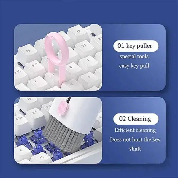 New Headset 7 In 1 Kit Scalable Keyboard Cleaner Brush Store