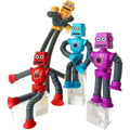 Telescopic Suction Cup Robot Toy  (random Color) Store