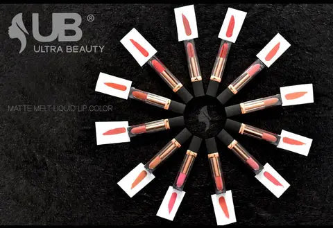 Ultra Beauty Matte Melt Liquid Lip Colour Set Of 12 Pcs Store