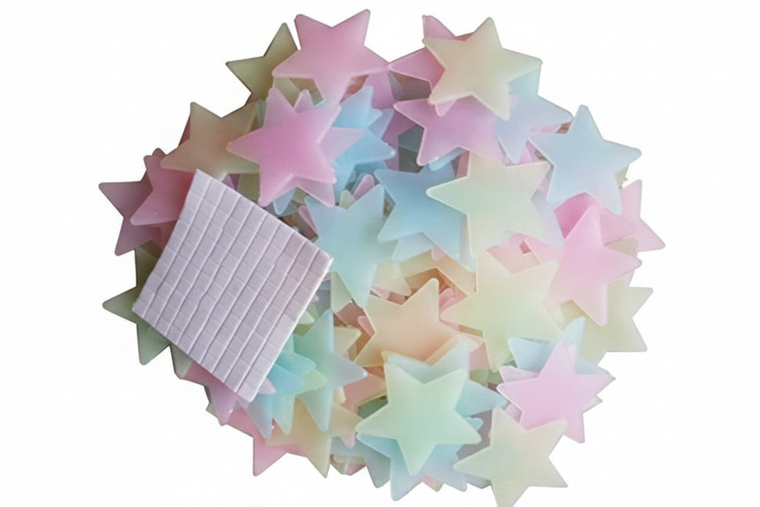 100PCS Glow in the Dark 3D Star Wall Stickers | Luminous Room Decor