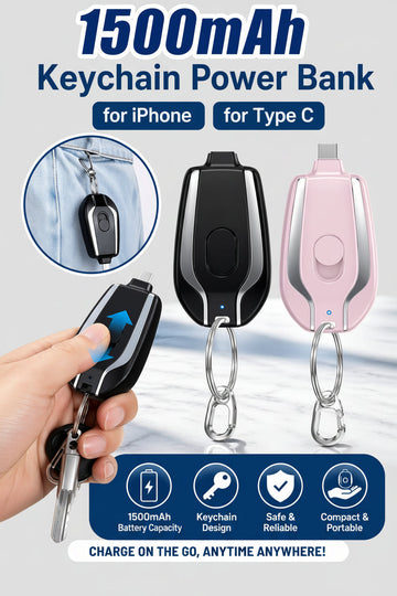 Mini Keychain Fast Phone Charger