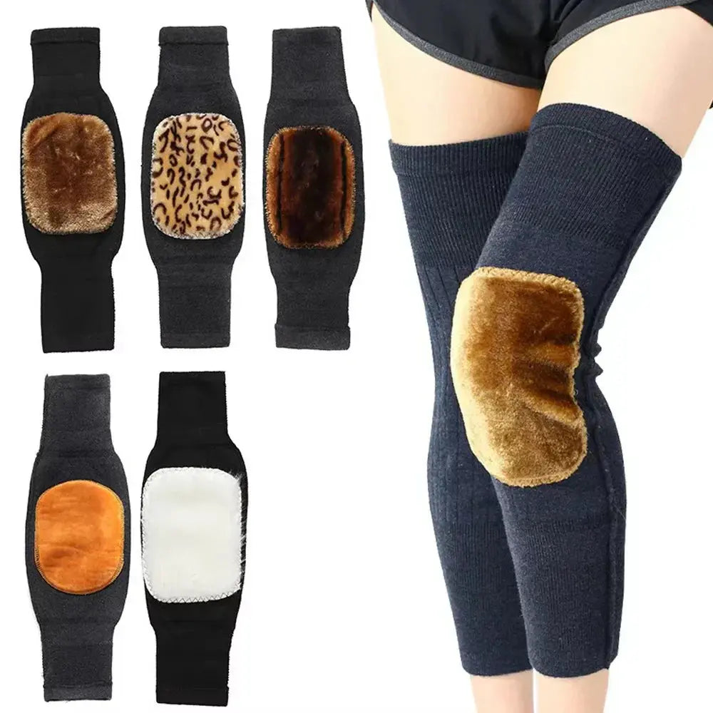 1 Pair Warm Woolen Knee Pads QH BRAND