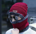 CORAL FLEECE SCARF HATS WINTER BEANIES SOFT FOR MEN Store