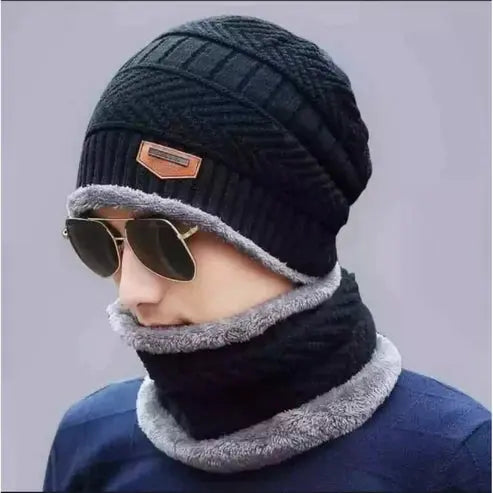 CORAL FLEECE SCARF HATS WINTER BEANIES SOFT FOR MEN Store