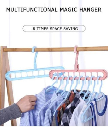 9-Port Smart Closet Organizer Hanger – Space Saver