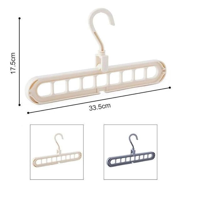 9-Port Smart Closet Organizer Hanger – Space Saver