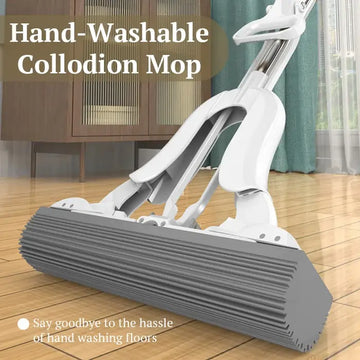 Hands-Free Squeeze Mop – Ultra-Absorbent Lazy Flat Mop