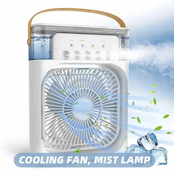 Portable Air Conditioner Fan : Usb Electric Fan With Led Night Light , Humidifier Function Store