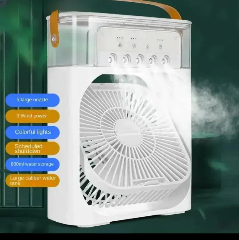 Portable Air Conditioner Fan : Usb Electric Fan With Led Night Light , Humidifier Function Store