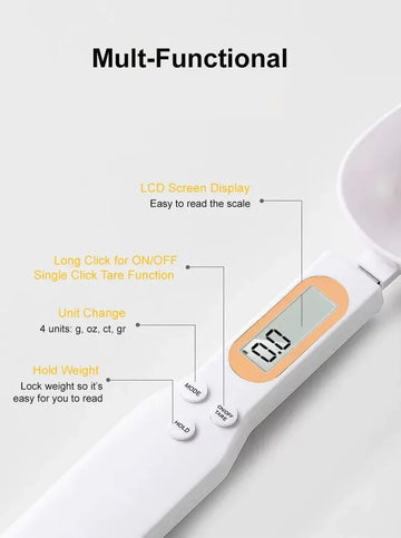 Smart Digital Measuring Spoon Scale – Precision Kitchen Tool for Spices & Liquids